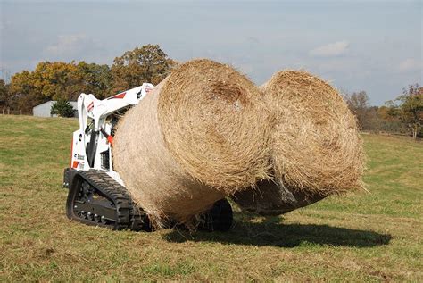 skid steer front spike|skid steer bale attachments.